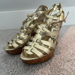 BGBG size 8 cork wedge